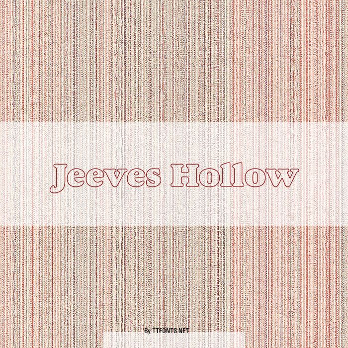 Jeeves Hollow example
